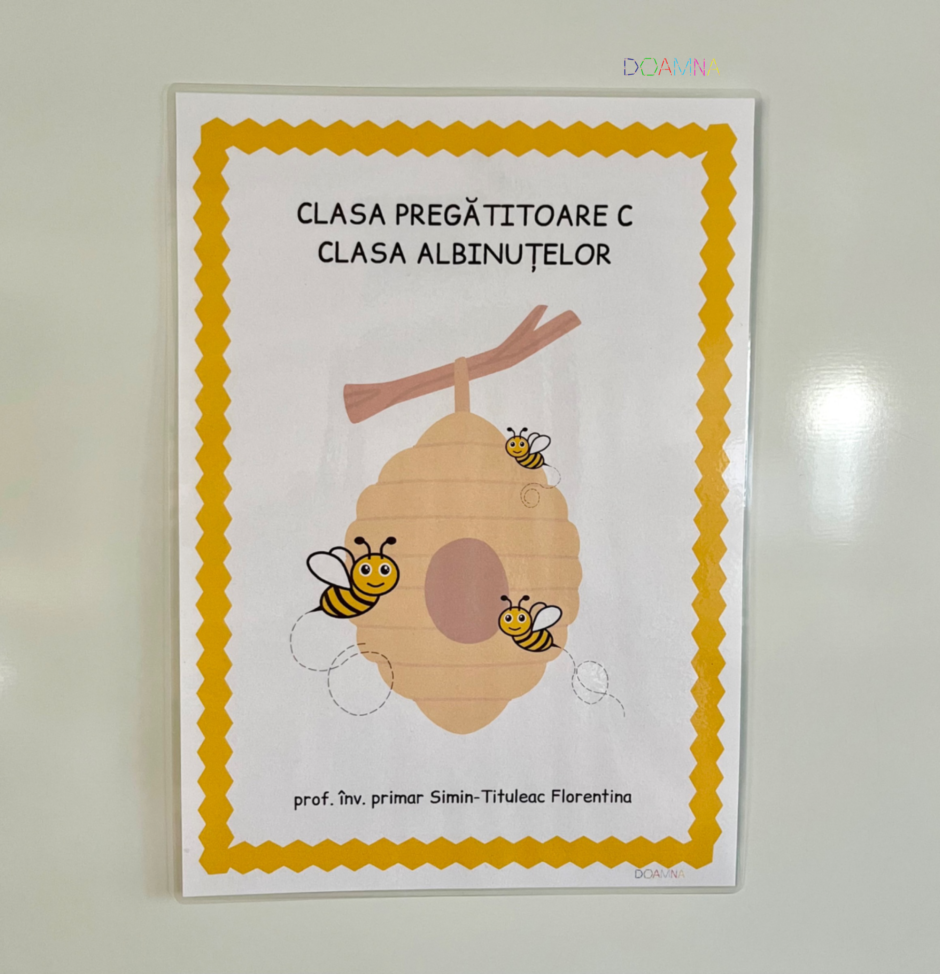 Planșă ușă clasa albinuțelor